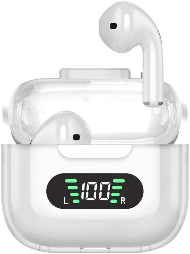 80% OFF Bluetooth 5.2 Headphones, Wireless Earbuds with LED Digital Display, IPX7 Waterproof