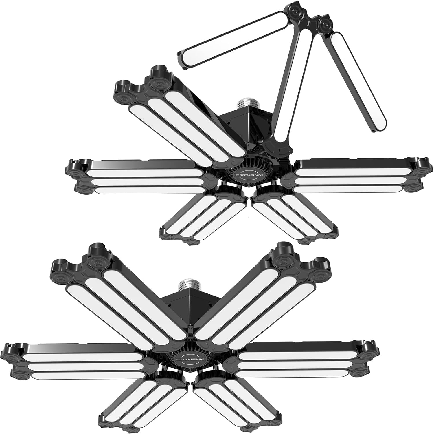 70% OFF Open in Amazon 2 Pack LED Garage Light, CRZNSNM 12000LM Super Bright Garage Lighting