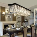 45% OFF ShiJia Moooni Modern 8 Lights Rectangular Crystal Chandelier Rectangle Raindrop