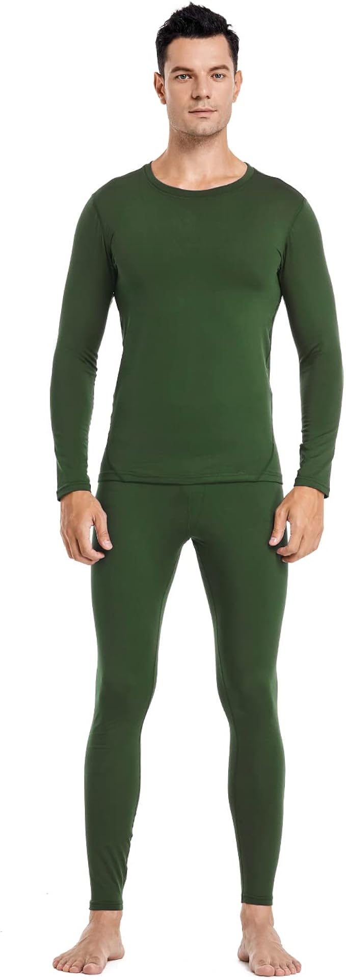 50% OFF PISIQI Thermal Underwear Men Ultra-Soft Long Johns Set with Fleece Lined Base Layer