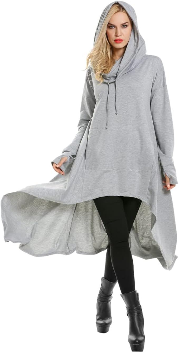 65% OFF Zeagoo Women Pullover Hoodies Sweatshirt Long Sleeve High Low Sweater Oversize Top with Pocket