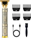 70% OFF Cordless Hair & Beard Trimmer with 4 Guide Combs,Rechargeable T-Blade Hair Edgers