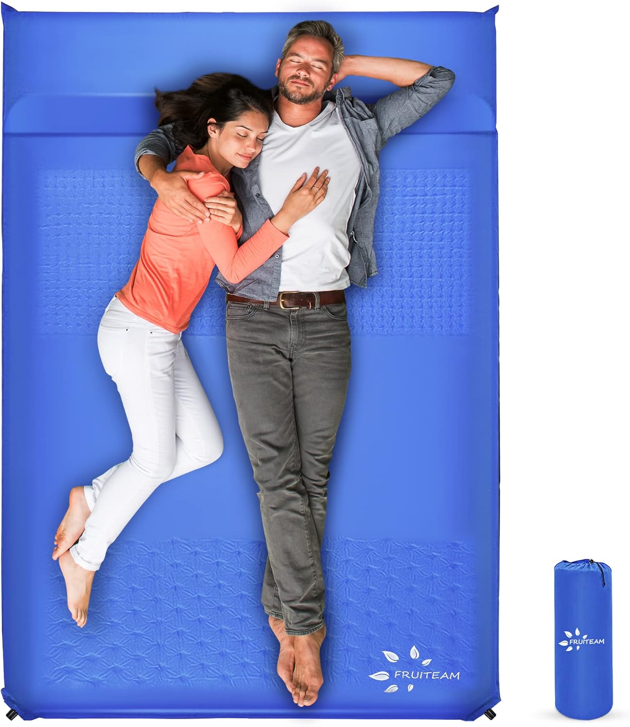 70% OFF Sleeping Pad for Camping 2 Person Extra Thickness Self-Inflating Double Camping Pad