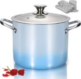 50% OFF FRUITEAM Nonstick Stock Pot 7 Qt Soup Pasta Pot with Lid, 7-Quart Multi Stockpot