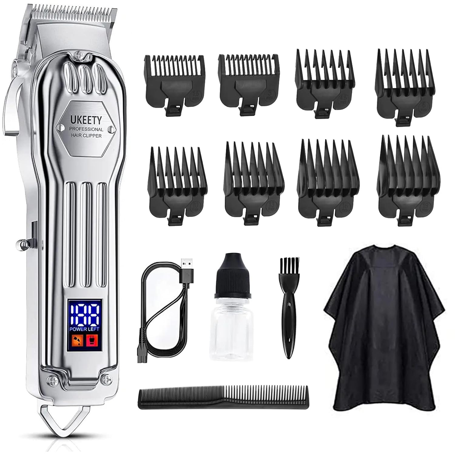 60% OFF Ukeety Hair Clippers for Men,Professional Hair Cutting Kit Cordless Close Trimmer