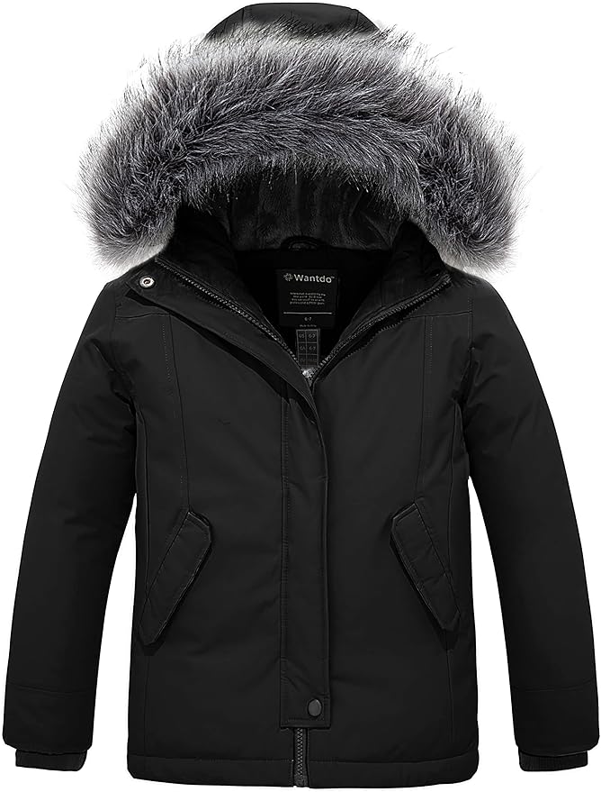 50% OFF Wantdo Girl’s Winter Coat Warm Windproof Insulated Hiking Warm Long Sleeve Puffer