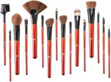 60% OFF Makeup Brushes START MAKERS 16PCS Red Makeup Brush Set with Synthetic Fiber Bristles