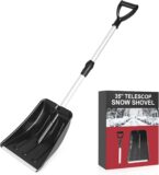 50% OFF Collapsible Emergency Snow Shovel, Ergonomic Snow Shovel with D-Grip Handle and Durable Aluminum Edge