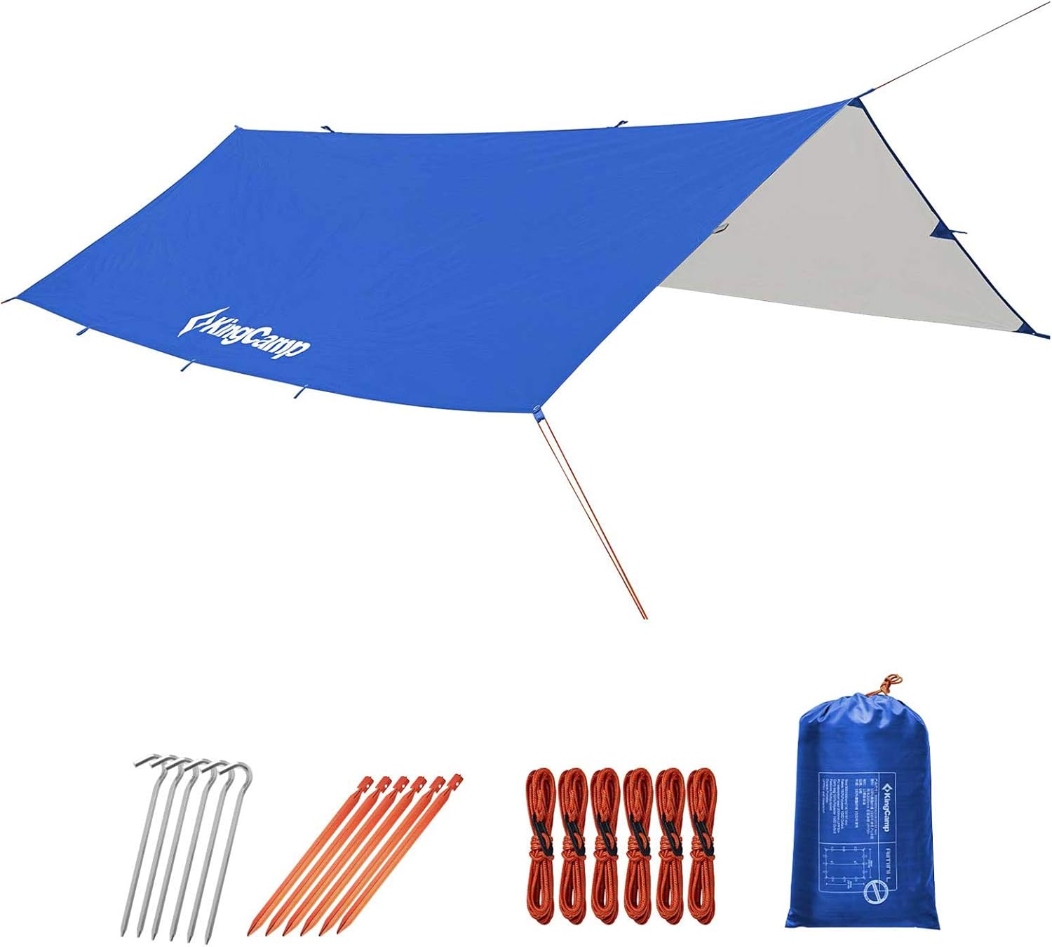 50% OFF KingCamp Camping Tarp 10ft/13ft Oversize Tarp for Camping Lightweight Tearproof Hammock
