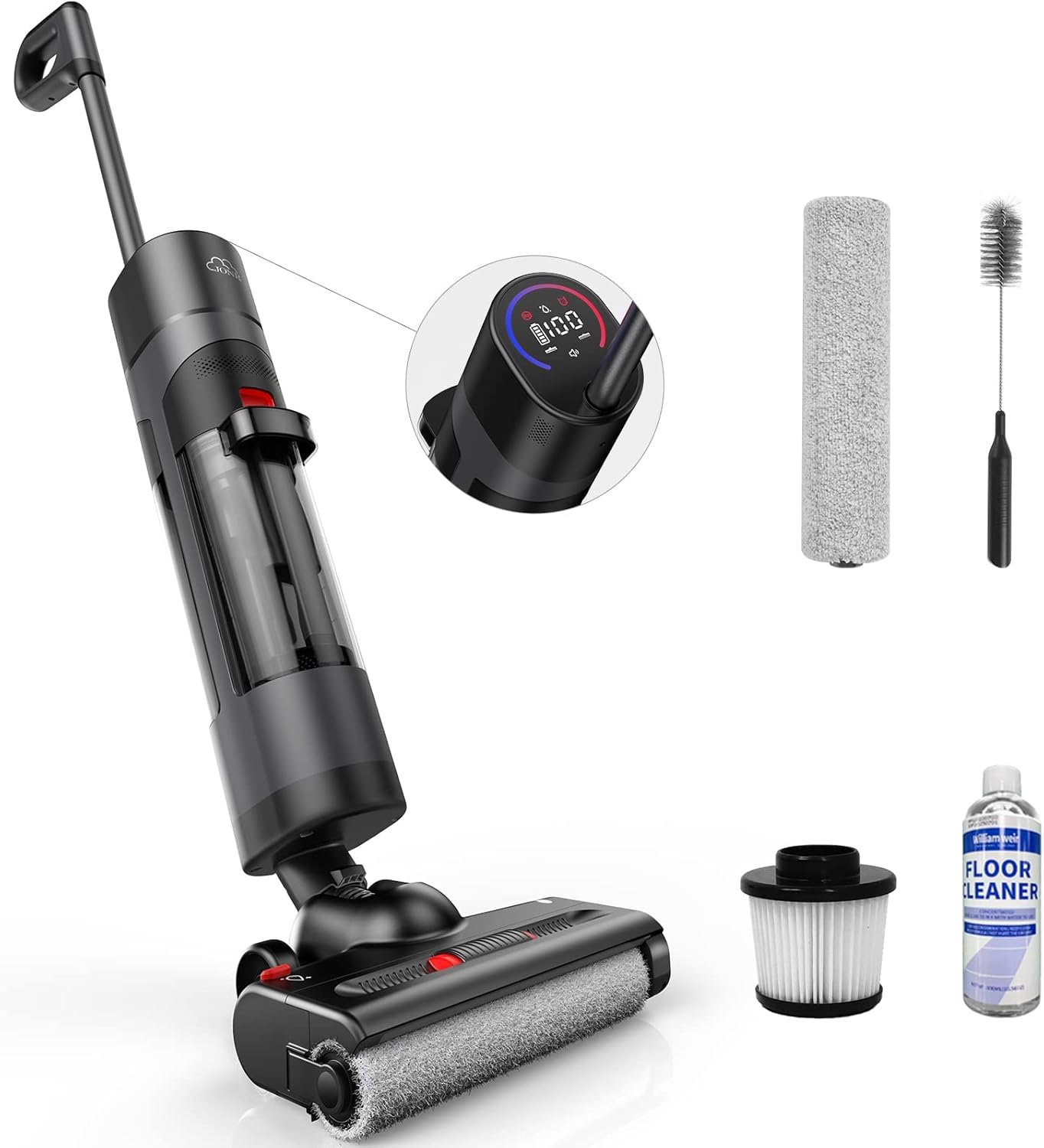 60% OFF JONR Wet Dry Vacuum Cleaner for Multi-Surface Cleaning, Lightweight Cordless