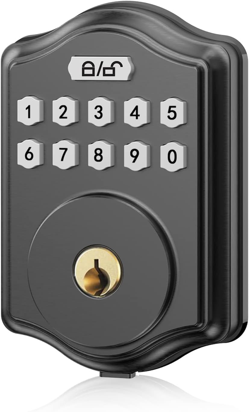 Guarder Keyless Entry Door Lock, Smart Deadbolt with Keypad Code /Key, Deadbolt Smart Lock