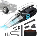 50% OFF Portable Car Vacuum Cleaner, Rechargeable 4-in-1 Car Vacuum Cleaner