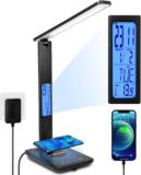 50% OFF LED Desk Lamp, Desk Lamp with Wireless Charger, Suitable for Home, Office Dimmable Desk Lamp