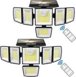 50% OFF AFFLUENT Solar Outdoor Lights, 3200LM 496LED 3 Modes Security Flood Light