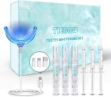 50% OFF TIEBOW Teeth Whitening,3X Gel Syringes&Whitening Pen with Professional 35% Carbamide Peroxide Teeth