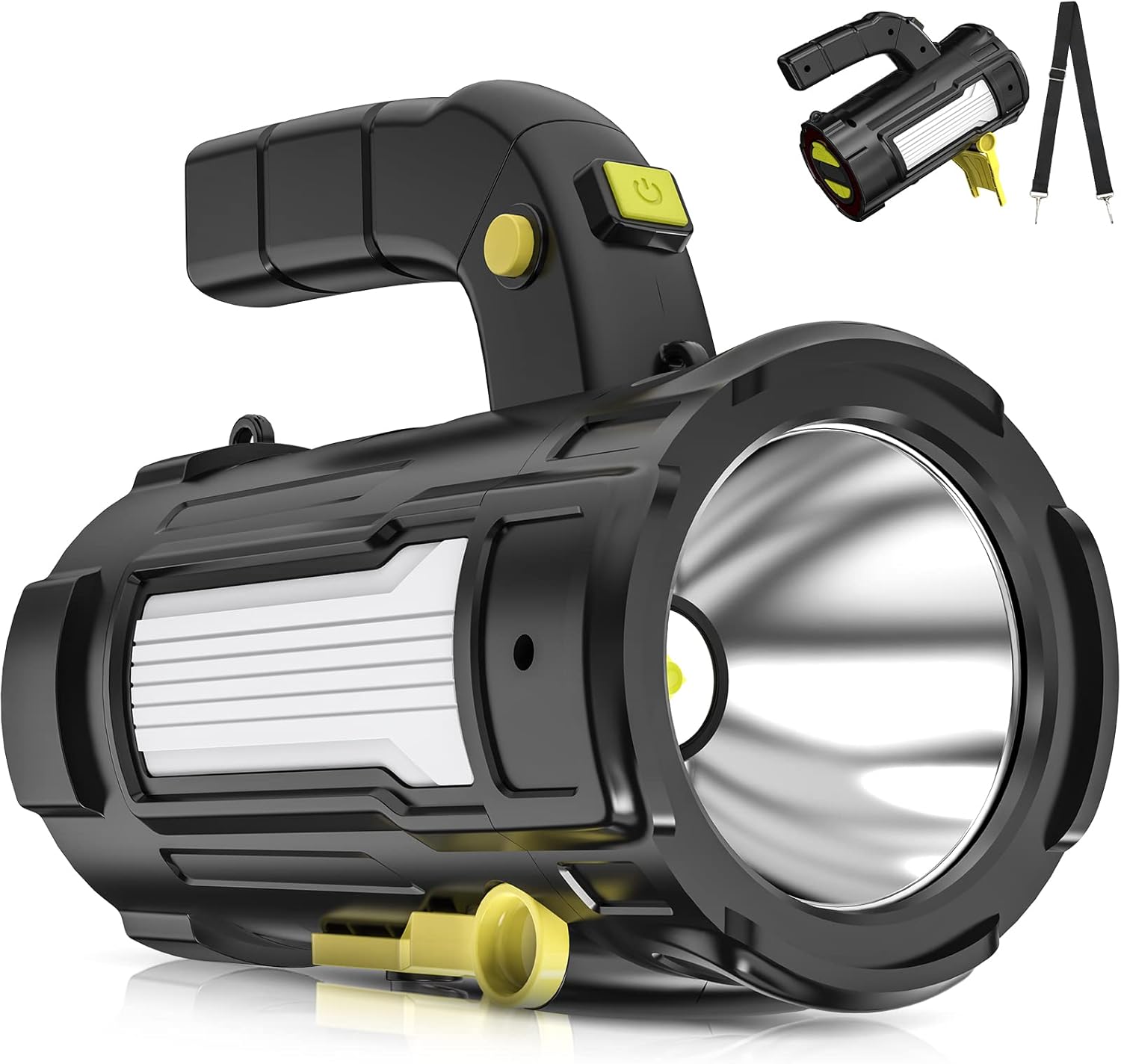 50% OFF Bochaos Rechargeable Flashlight High Lumens, P70 Super Bright Flashlight with 10000mAh Battery