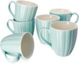 50% OFF LIFVER Large Coffee Mugs Set of 6, 18 Oz Ceramic Mugs Set with Sturdy Handle for Coffee Tea Cocoa Milk