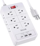 50% OFF Power Strip 15 in 1Nikleb, Extension Cord with Multiple Outlets