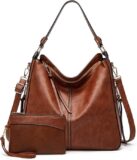 50% OFF Hobo Bags for Women Vegan Leather Crossbody Bucket Purse Large Top Handle Shouler Purses