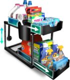 50% OFF DIHUMK Under Sink Organizers and Storage for Bathroom Kitchen Cabinet 2 Tier Pull Out Double Shelf