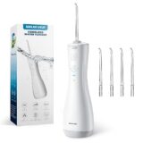 50% OFF Maxever Cordless Water Flosser, Portable Dental Care Oral Irrigator 4 Nozzles Water Pick Teeth Cleaner