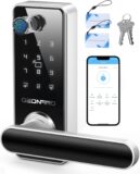 41% OFF Fingerprint Door Lock, 6-in-1 Keyless Entry Door Lock with Handle, Bluetooth APP Biometric Door Lock