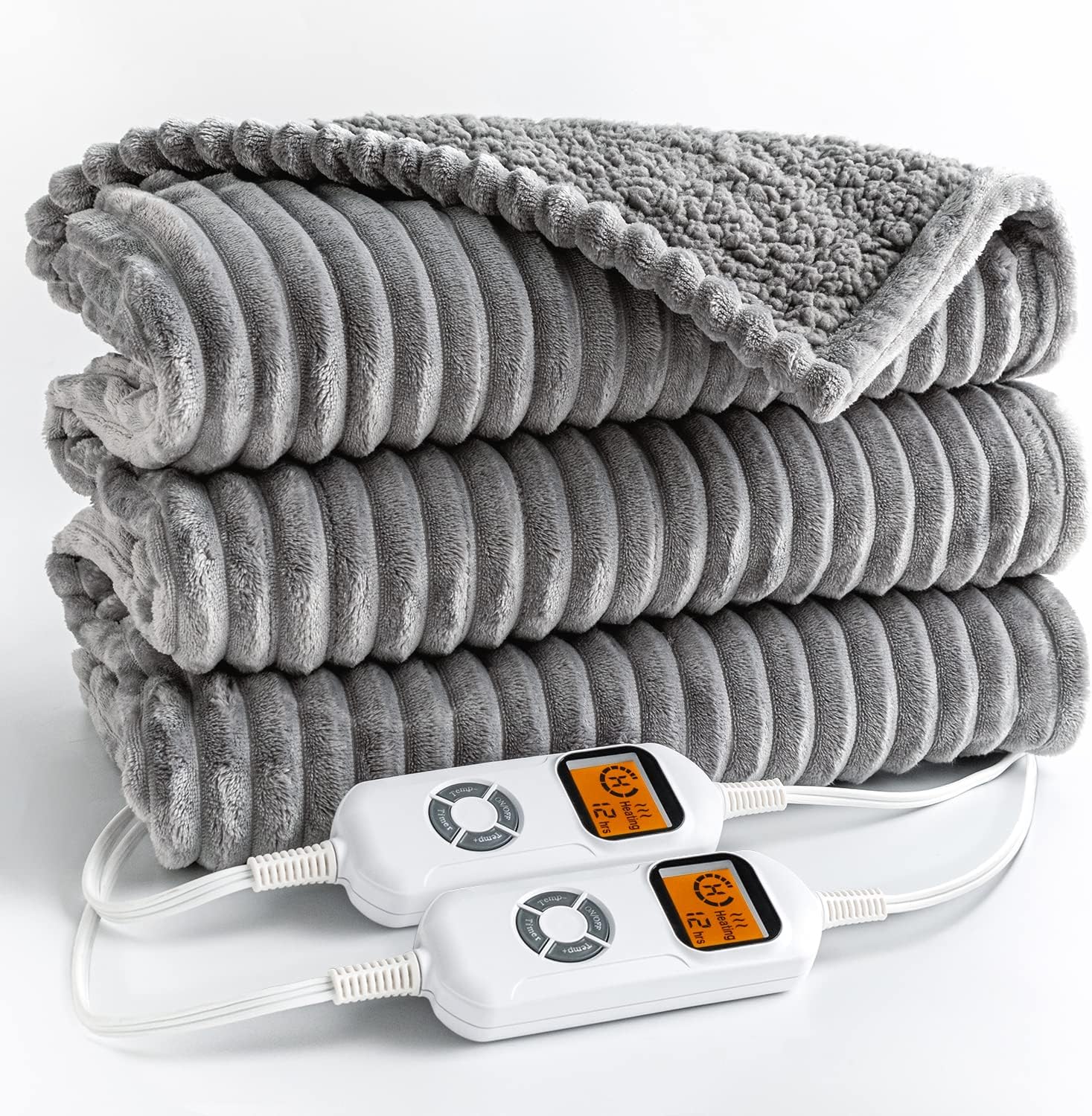 70% OFF  Uttermara Electric Blanket Queen Size 84×90 inches, Sherpa Heated Blanket Queen Size