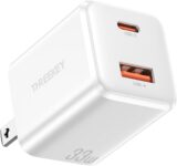 50% OFF USB C Wall Charger,33W Dual USB Port Charger Block,Type C Charger Fast Charging Power Adapter