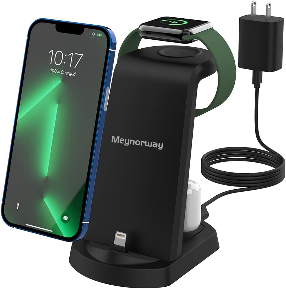55% OFF Meynorway 3 in 1 Charging Station for Multiple Devices Apple Fast Wireless Charging Dock