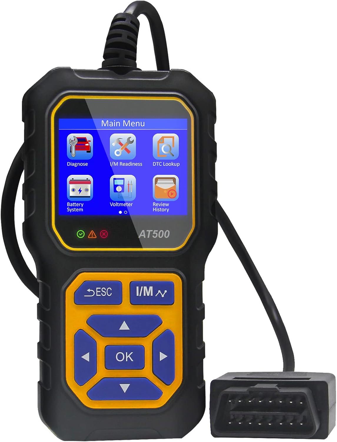 50% OFF  Kairiyard OBD2 Scanner, AT500 OBD2 Scanner Diagnostic Tool Car Engine Fault Code Reader