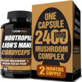 50% OFF Natural Nootropic Organic Mushroom Complex – Lions Mane, Cordyceps & Reishi Mushroom Supplement