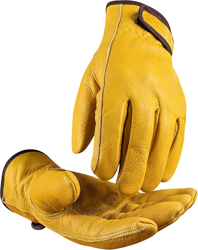 50% OFF toolant Winter Leather Work Gloves, Warm 3M Thinsulate Lining for Cold Weather Work
