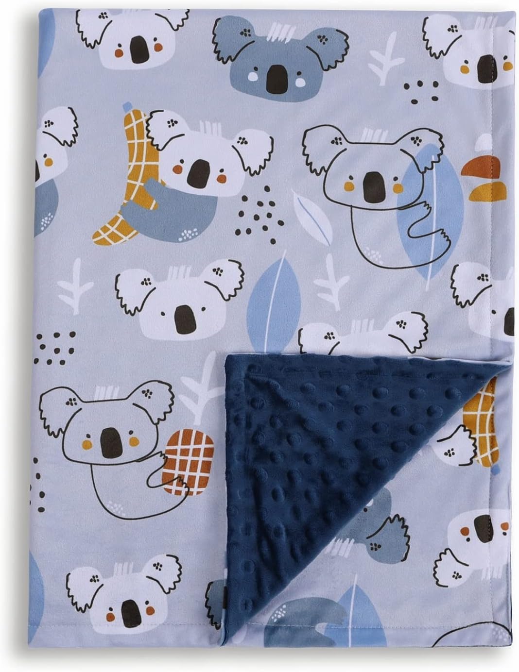 50% OFF Donsonny Baby Blanket for Boys Girls Soft Minky with Double Layer Dotted Backing
