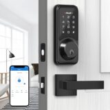 65% OFF Zowill Smart Front Door Lock Set – Keyless Entry Door Lock with Handle, Electronic Keypad Deadbolt App Control