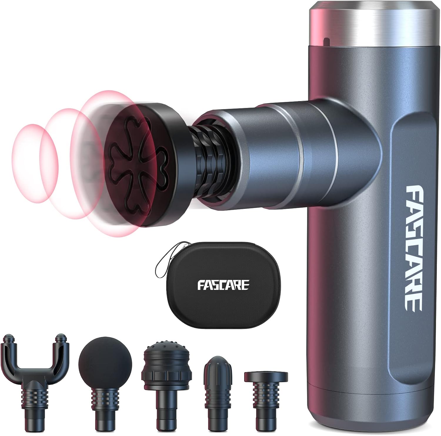 55% OFF Mini Massage Gun, Portable Electric Deep Tissue Percussion Massage 6 Speeds Cordless Handheld Deep