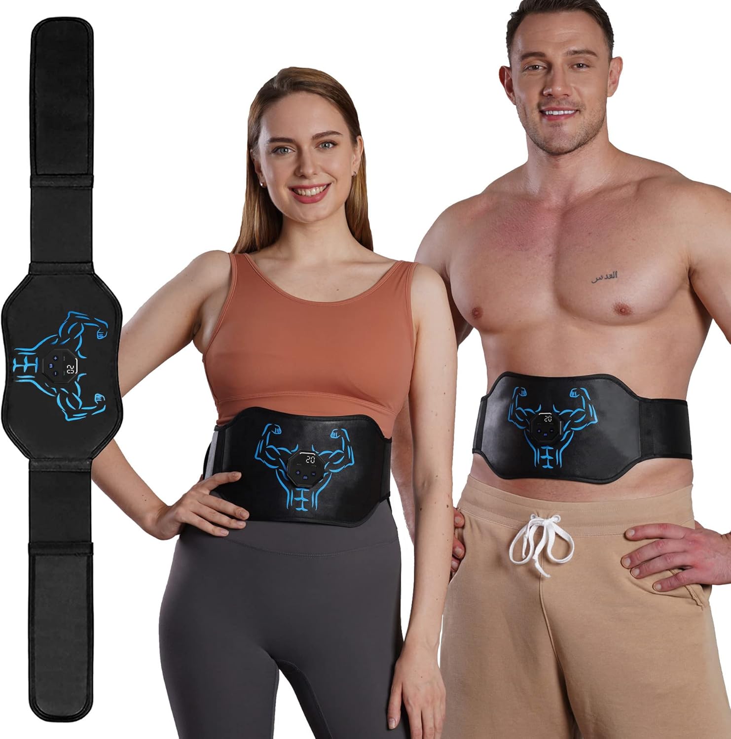 75% OFF AILSWORTH Electronic Muscle Stimulator – Ab Machine, ABS Stimulator Abdominal Toning Belt for Men and Women