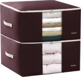 50% OFF BYG 84L Waterproof Clothes Storage Bag, Closet Organizer with light-Duty 210D Fabric & Reinforced