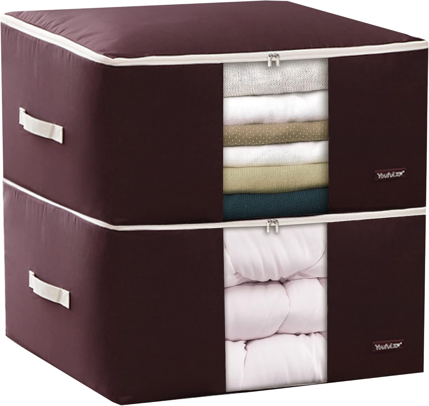 50% OFF BYG 84L Waterproof Clothes Storage Bag, Closet Organizer with light-Duty 210D Fabric & Reinforced