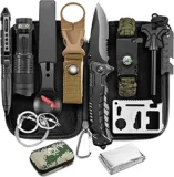 50% OFF Gifts for Men Dad Husband Him, Survival Kit, Survival Tools with Camouflage Bag Cool Gadgets