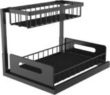 20%OFF bukfen Under Sink Organizer,2-Tier Slide,Black