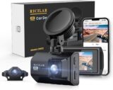 50% OFF 4K & 2K Dual Dash Cam, Built in WiFi, with GPS, RICILAR Super HD Front and Rear Dashcam for Cars