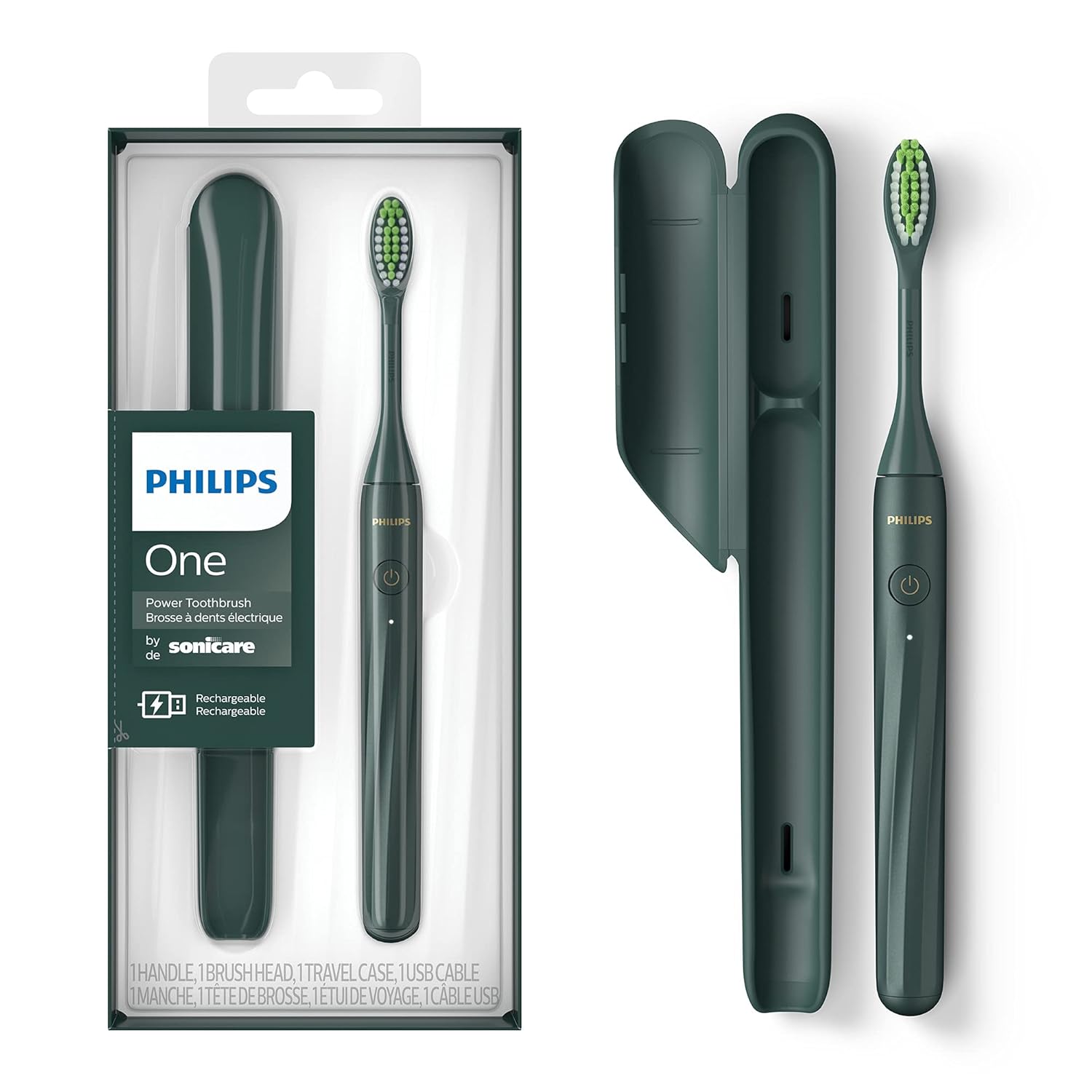 35%OFF PHILIPS One by Sonicare Rechargeable Toothbrush, Sage, HY1200/08