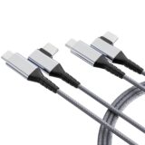 50% OFF USB Type C to Type C Cable,6.6 ft Galaxy S23/23 Plus/23 Ultra Fast Charging Right Angle Type C Cable