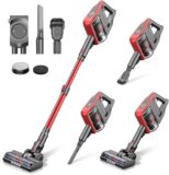 85% OFF devalus Cordless Vacuum Cleaner，23000PA Corded Stick Vacuum,Max 40mins Runtime Handheld Vacuum