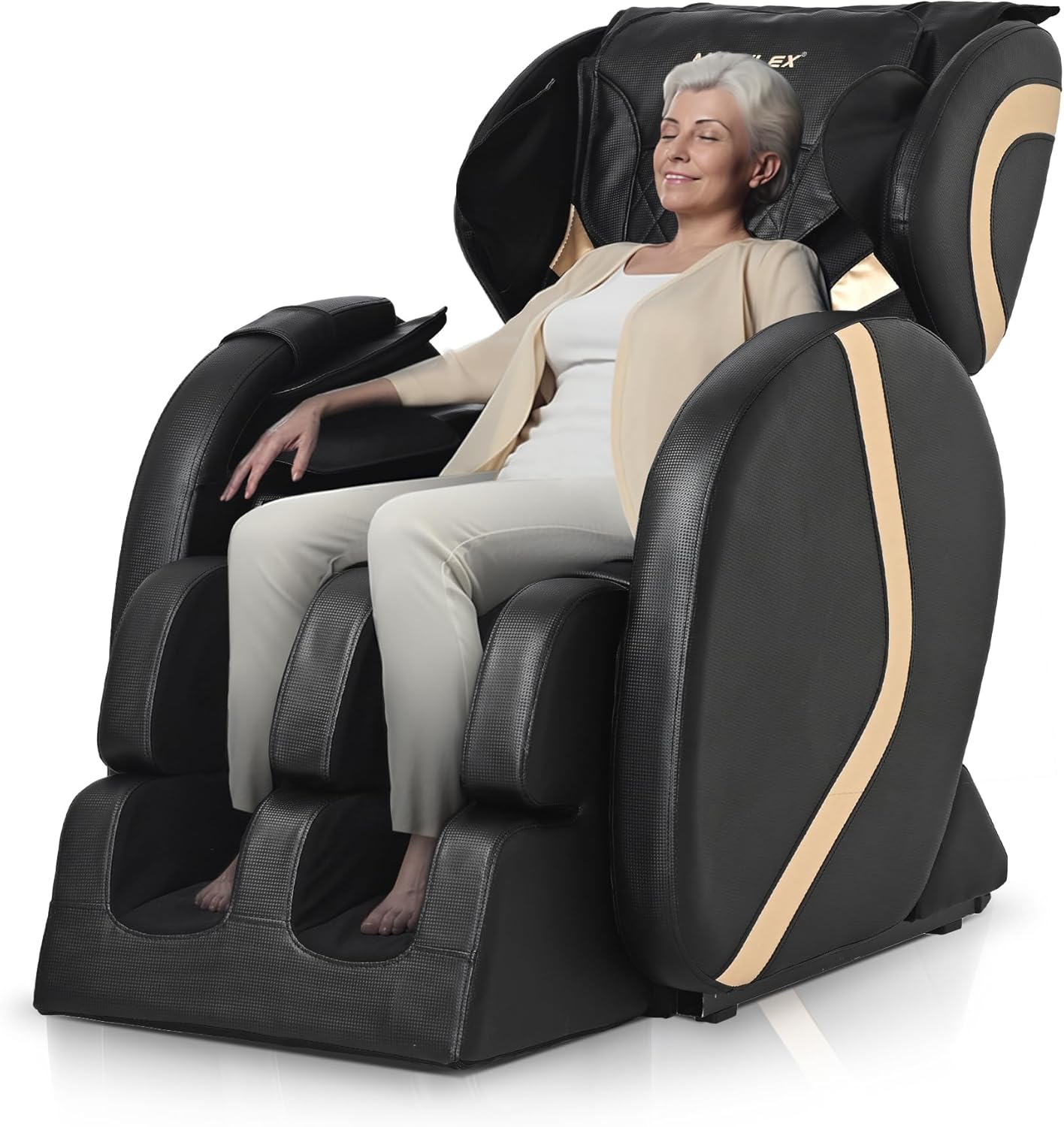 50% OFF Massage Chair Recliner with Zero Gravity with Full Body Air Pressure Easy to Use