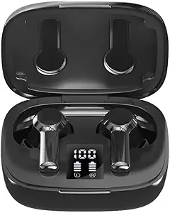 80% OFF Bluetooth 5.2 Earbuds with Charging Case Noise Canceling Earphones