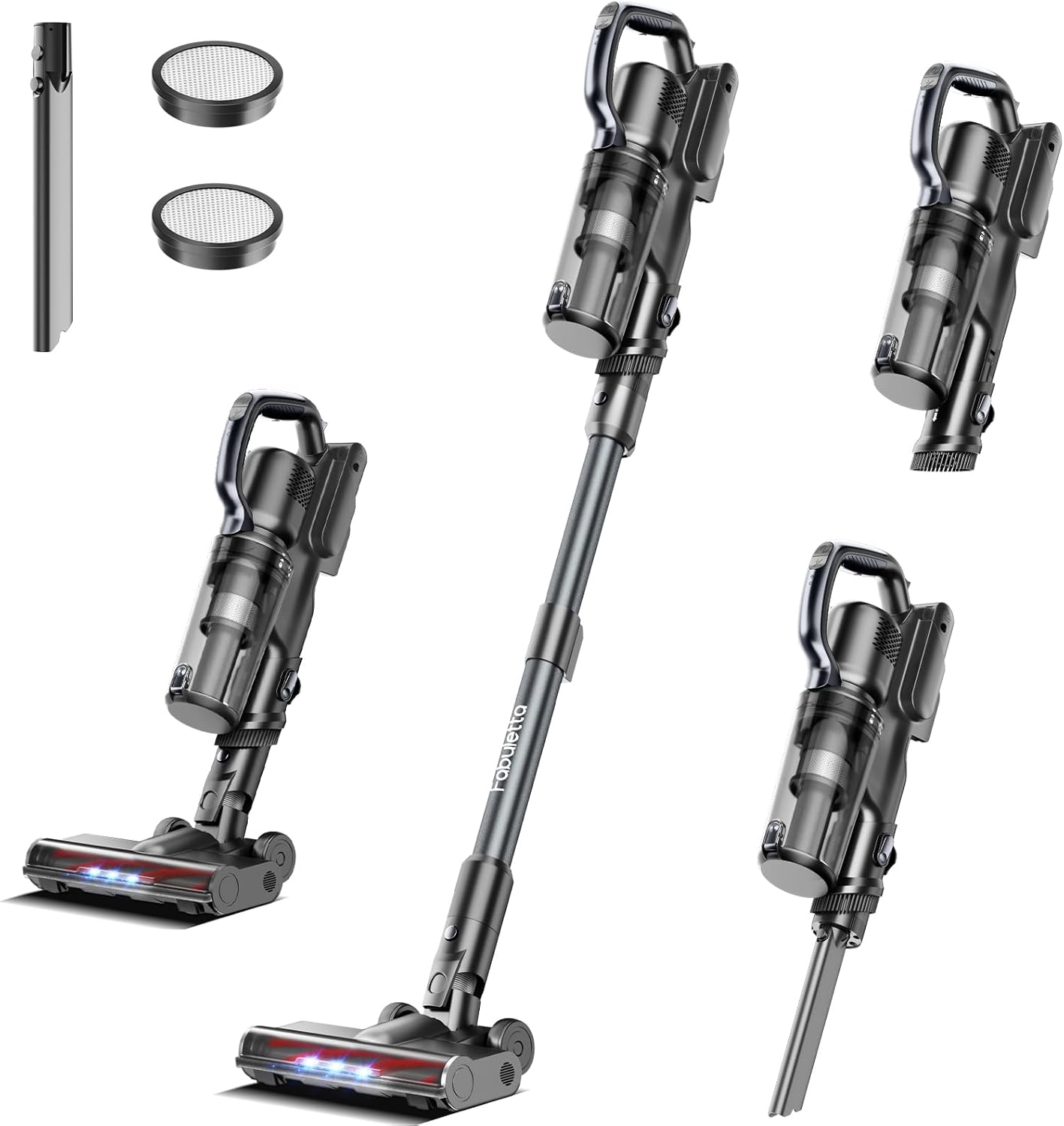 51% OFF Cordless Vacuum Cleaner, 24kpa Free-Standing Stick Vacuum with Upgraded 250W Brushless Motor