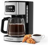50% OFF Empstorm Programmable Coffee Maker,12 Cup Drip Coffee Machine with Glass Carafe