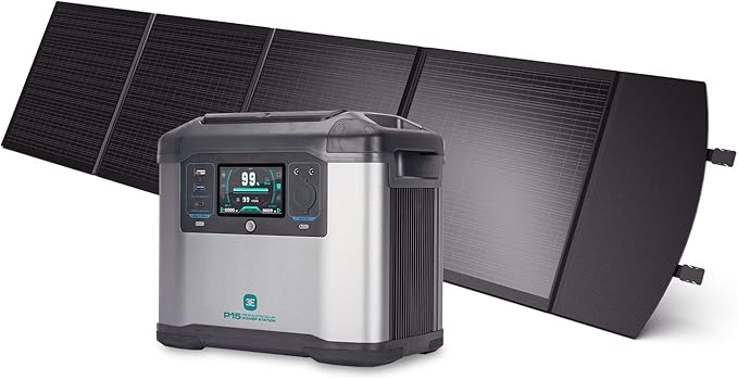 30% OFF Portable Power Station 1008Wh with 160W Solar Panels, Emergency Home Backup Battery