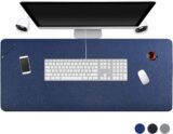 50% OFF Desk Pad for Office Home 31″ x 13″,PU Leather Waterproof Large Desk Writing Mat Organizer